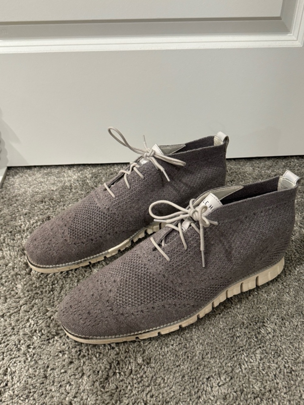 Cole Haan ZERØGRAND Chukka Stitchlite – Grey/Ivory/Magnet – Men’s Size 12